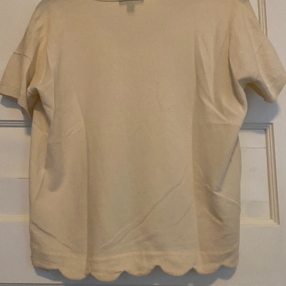 J Crew XS cream cotton shirt - Picture 5 of 6